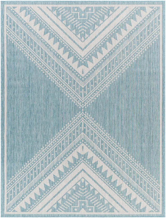 Deana Blue Outdoor Area Rug - Clearance - Ornate Home
