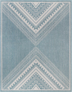 Deana Blue Outdoor Area Rug - Clearance - Ornate Home