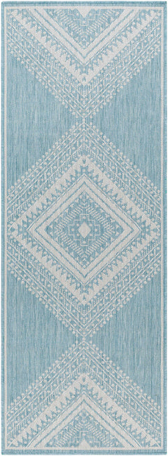Deana Blue Outdoor Area Rug - Clearance - Ornate Home