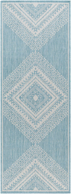 Deana Blue Outdoor Area Rug - Clearance - Ornate Home