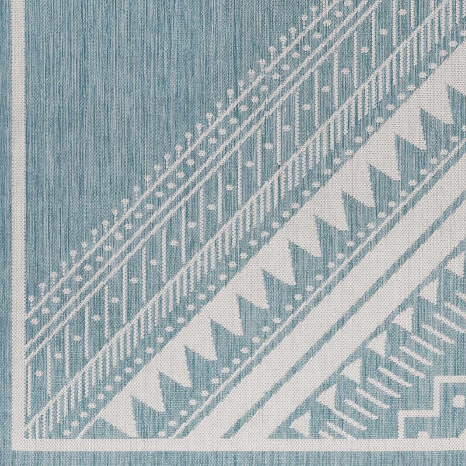 Deana Blue Outdoor Area Rug - Clearance - Ornate Home