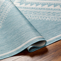 Deana Blue Outdoor Area Rug - Clearance - Ornate Home
