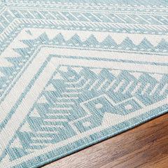 Deana Blue Outdoor Area Rug - Clearance - Ornate Home