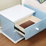 Deana Blue/White Nightstand - Ornate Home