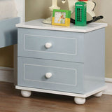Deana Blue/White Nightstand - Ornate Home