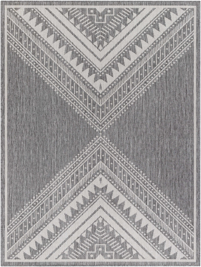 Deana Gray Outdoor Area Rug - Clearance - Ornate Home