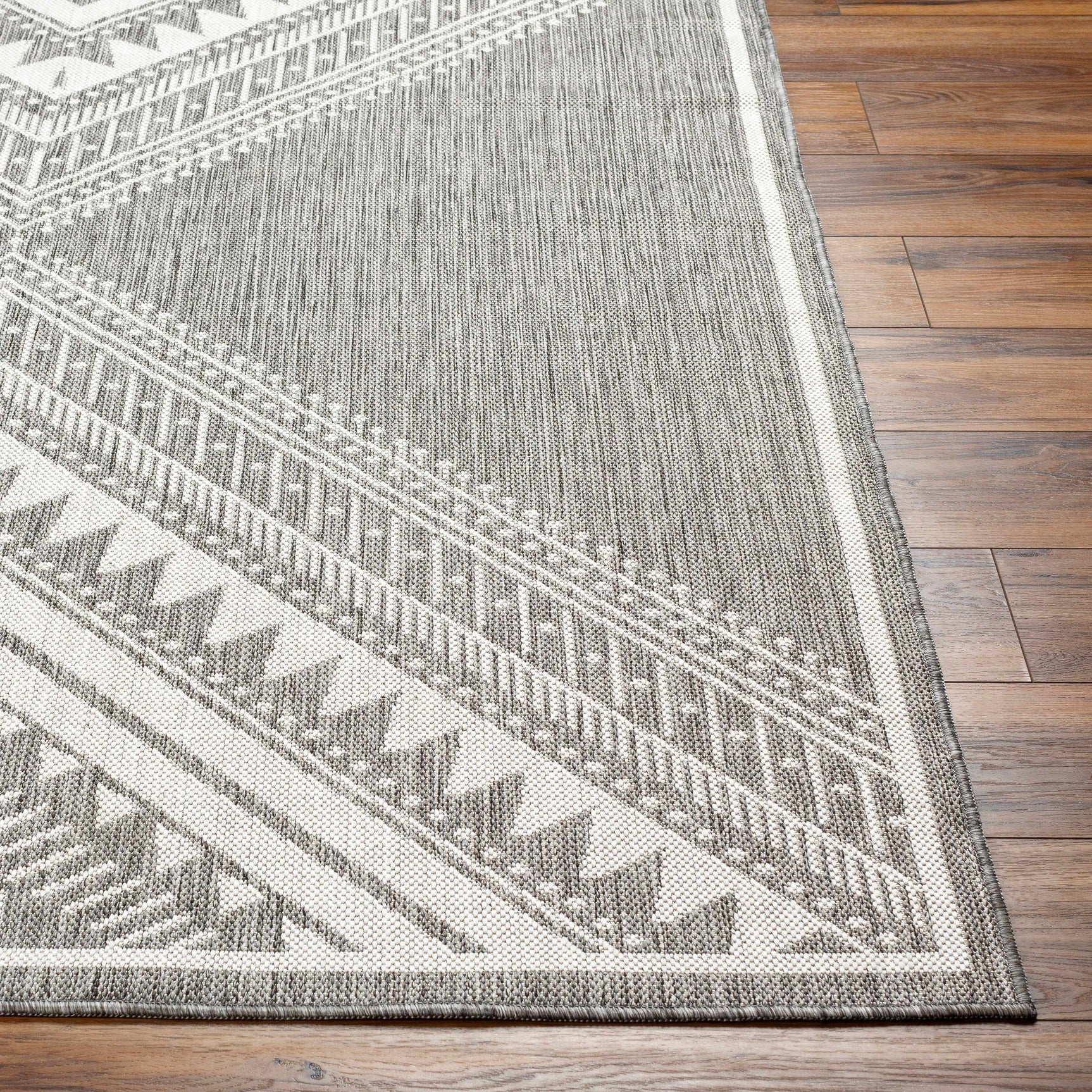 Deana Gray Outdoor Area Rug - Clearance - Ornate Home