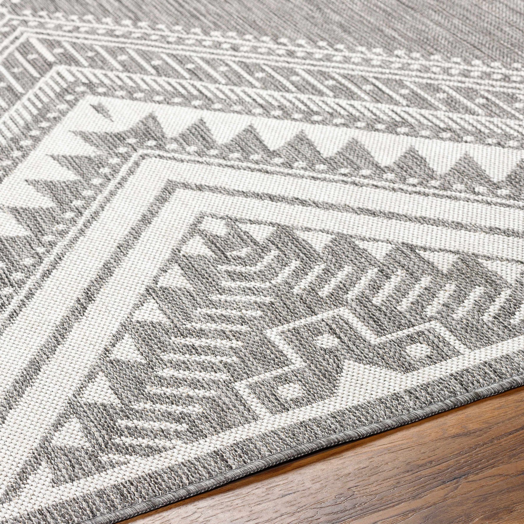 Deana Gray Outdoor Area Rug - Clearance - Ornate Home