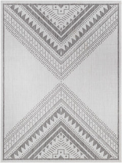 Deana Light Gray Outdoor Area Rug - Clearance - Ornate Home