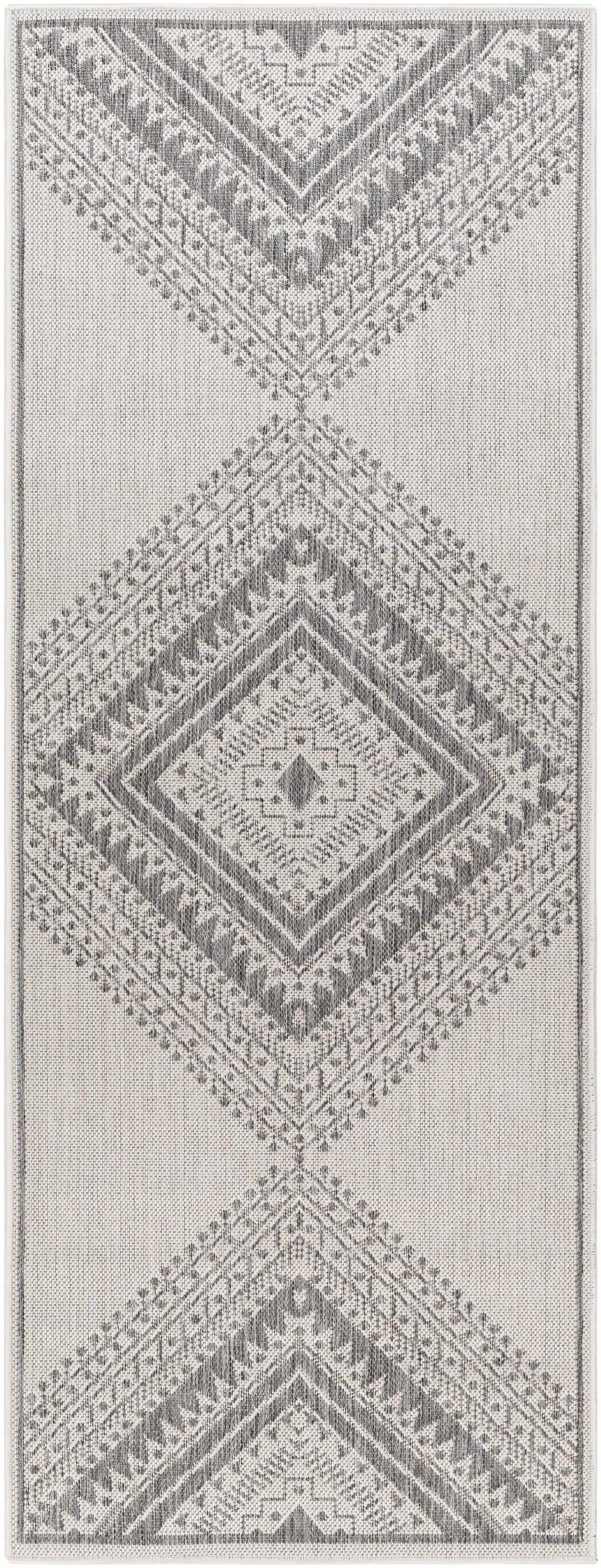 Deana Light Gray Outdoor Area Rug - Clearance - Ornate Home