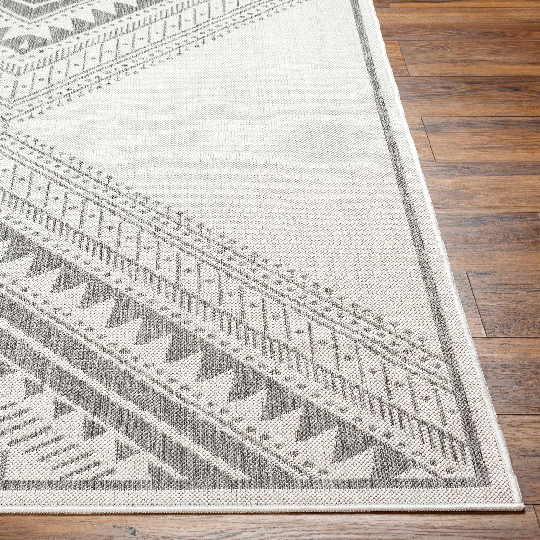 Deana Light Gray Outdoor Area Rug - Clearance - Ornate Home