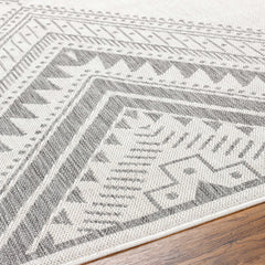 Deana Light Gray Outdoor Area Rug - Clearance - Ornate Home