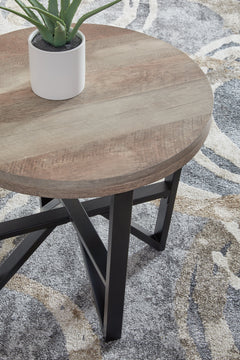 Deanlee Grayish Brown/Black Occasional Table Set (Set of 3) - Ornate Home