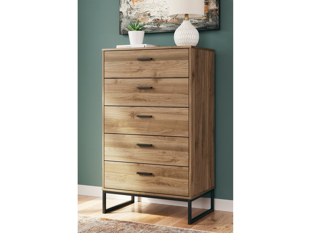 Deanlow Honey Chest of Drawers (Online Special Price) - Ornate Home