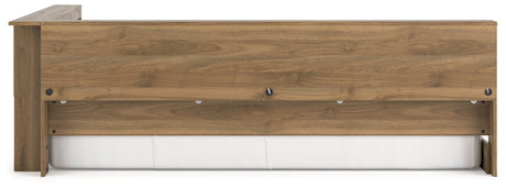 Deanlow Honey Full Bookcase Storage Youth Bed - Ornate Home