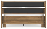 Deanlow Honey Full Platform Panel Bed (Online Special Price) - Ornate Home
