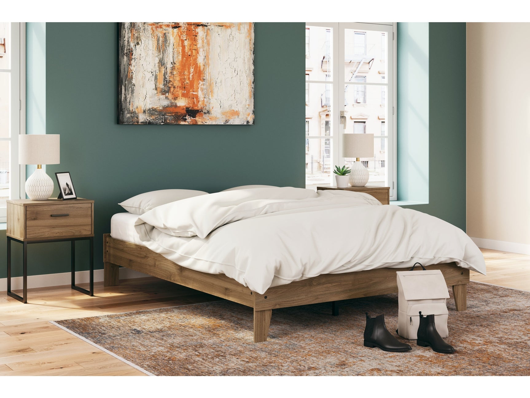 Deanlow Honey Queen Platform Bed (Online Special Price) - Ornate Home