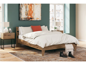 Deanlow Honey Queen Platform Panel Bed (Online Special Price) - Ornate Home