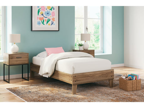 Deanlow Honey Twin Platform Bed - Ornate Home