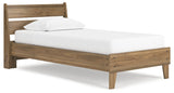 Deanlow Honey Twin Platform Panel Bed (Online Special Price) - Ornate Home