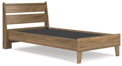 Deanlow Honey Twin Platform Panel Youth Bed - Ornate Home