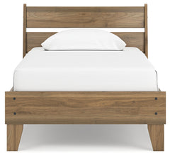 Deanlow Honey Twin Platform Panel Youth Bed - Ornate Home