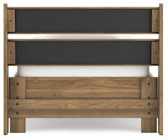 Deanlow Honey Twin Platform Panel Youth Bed - Ornate Home