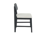 Deaven Black Upholstered Dining Chair Oak  (Set of 2) - Ornate Home