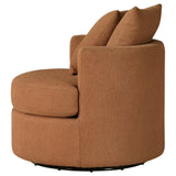 Debbie Burnt Orange Swivel Accent Chair - Ornate Home