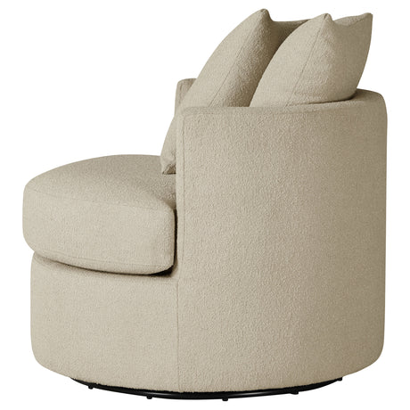 Debbie Camel Swivel Accent Chair - Ornate Home