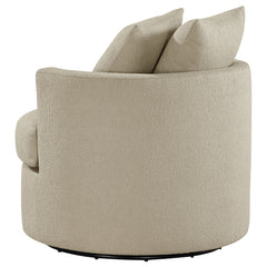 Debbie Camel Swivel Accent Chair - Ornate Home