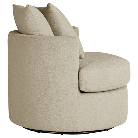 Debbie Camel Swivel Accent Chair - Ornate Home