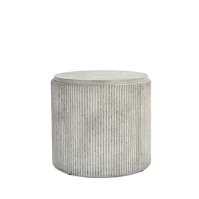Debbie Light Gray Outdoor End Table - Ornate Home