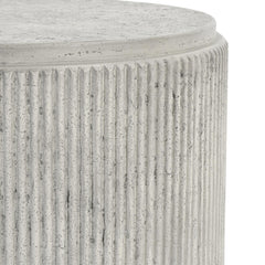 Debbie Light Gray Outdoor End Table - Ornate Home