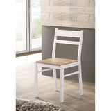 Debbie Natural/White 5 Pc. Dining Table Set - Ornate Home