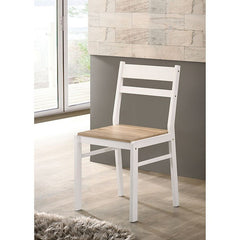 Debbie Natural/White 5 Pc. Dining Table Set - Ornate Home
