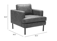 Decade Vintage Gray Armchair - Ornate Home