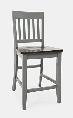 Decatur Lane Grey/Autumn Brown Counter Height Dining Table w/ 4 Stools, Bench - Ornate Home