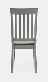 Decatur Lane Grey/Autumn Brown Slatback Chair (Set of 2) - Ornate Home