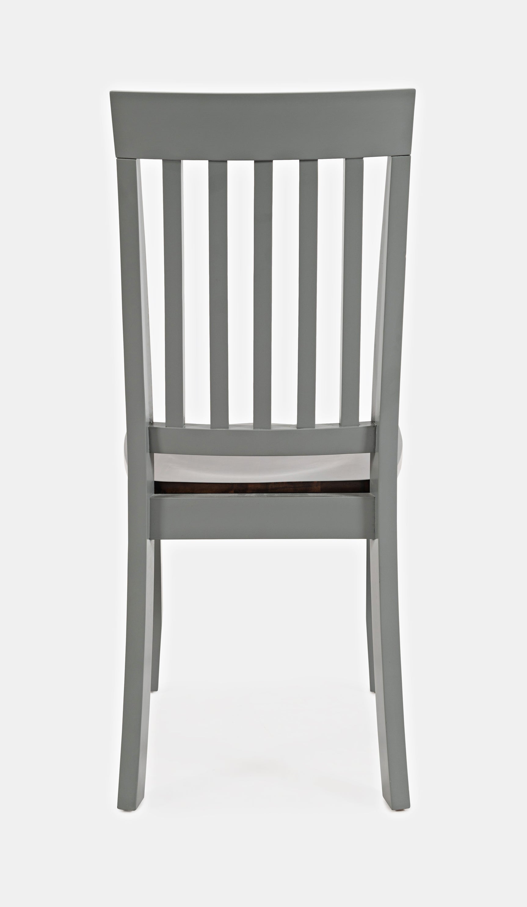 Decatur Lane Grey/Autumn Brown Slatback Chair (Set of 2) - Ornate Home
