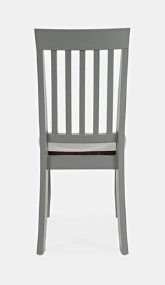 Decatur Lane Grey/Autumn Brown Slatback Chair (Set of 2) - Ornate Home