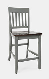 Decatur Lane Grey/Autumn Brown Stool (Set of 2) - Ornate Home