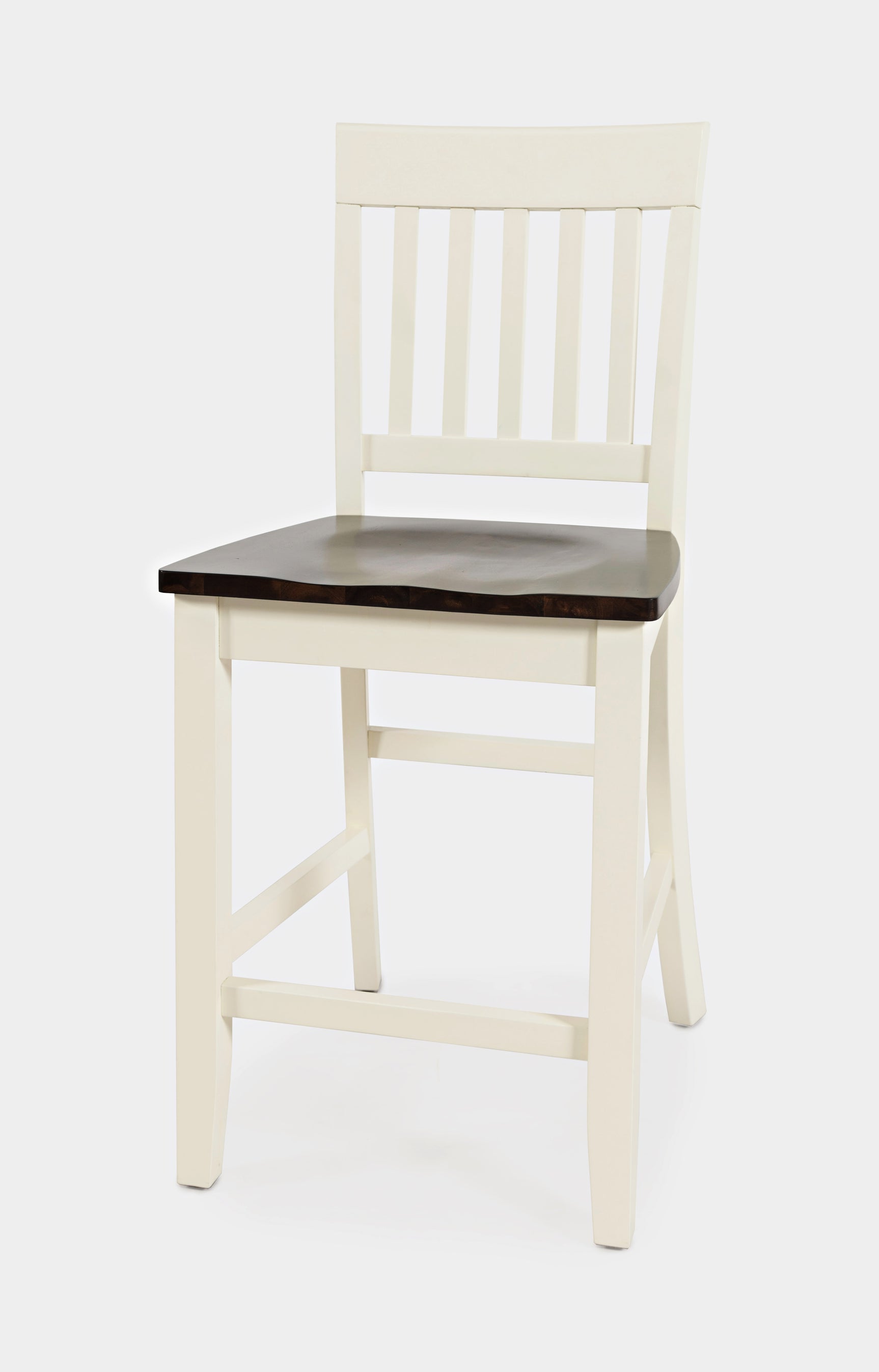 Decatur Lane White/Autumn Brown Stool (Set of 2) - Ornate Home