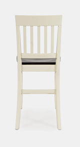 Decatur Lane White/Autumn Brown Stool (Set of 2) - Ornate Home