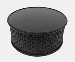 Decker Antique Black Coffee Table - Ornate Home