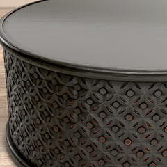 Decker Antique Black Coffee Table - Ornate Home