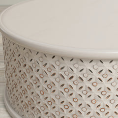 Decker Antique White Coffee Table - Ornate Home