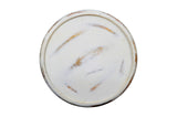 Decker Antique White Small Drum Table - Ornate Home