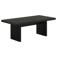 Decker Black 47-Inch Rectangular Cocktail Coffee Table - Ornate Home