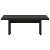 Decker Black 47-Inch Rectangular Cocktail Coffee Table - Ornate Home